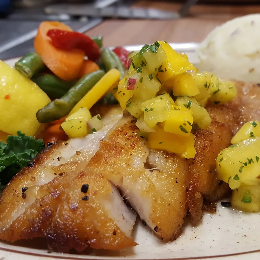 Pineapple Mango Sea Bass